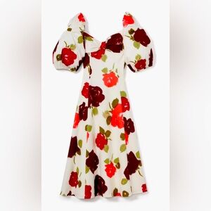 Kate spade Just Rosy Beau Midi Dress
